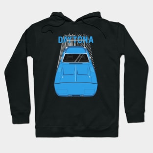 Dodge Charger Daytona 1969 - blue Hoodie